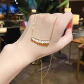 French Vintage Baroque Pearl Necklace -X179G